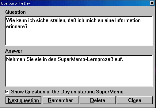 Question of the day in SuperMemo (24103 bytes)