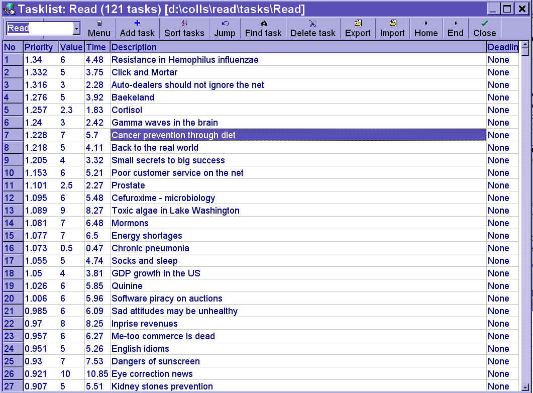 Reading list in SuperMemo 99 (145700 bytes)